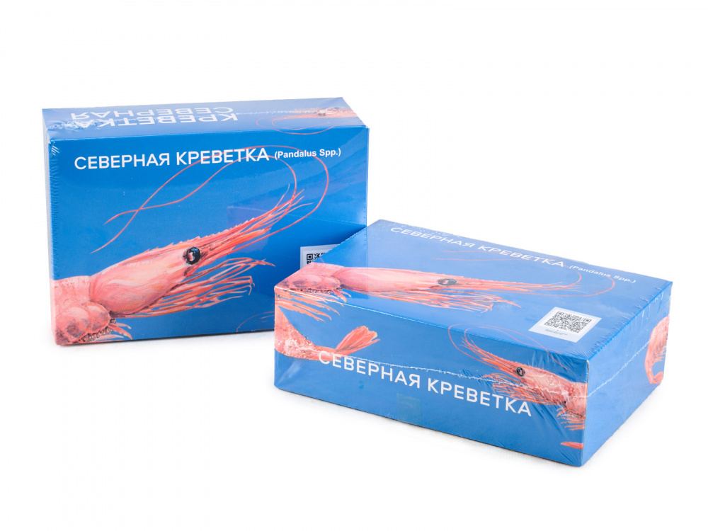 Креветки северные 90/120 (варено-мороженые) 5 кг коробка